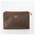 Céline Borsa Clutch in Tela Macadam CELINE in Pelle PVC 2 Pezzi Marrone Beige Auth 150205 - vista 7