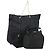 Borsa a mano in nylon Christian Dior Fendi 2 pezzi nera Auth bs30662 Nero