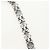 LOUIS VUITTON Cintura a Spalla in Catena Metallo 23,6"" Argento LV Auth 150634M - vista 13