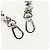 LOUIS VUITTON Cintura a Spalla in Catena Metallo 23,6"" Argento LV Auth 150634M - vista 9