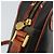 Pequin Borsa a Spalla in Tela Pecan FENDI PVC Nero Marrone oro Auth 151064 D'oro - vista 10