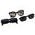 Gafas de sol PRADA Fendi de plástico 3 piezas Rosa Negro Marino Auth 142082 Azul marino