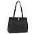 Sac fourre-tout Salvatore Ferragamo en cuir noir et or Auth 151882 Doré