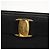 Sac fourre-tout Salvatore Ferragamo en cuir noir et or Auth 151882 Doré - vue 10