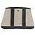 Hermès HERMES Garden Party Tasche Canvas Grau Silber Auth 147267SM Braun - Ansicht 3