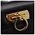Borsa a mano Gancini in pelle Salvatore Ferragamo oro nero Auth 150953 - vista 10