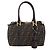 FENDI Zucca Canvas Handtasche 2-Wege Schwarz Braun Auth 150808 - Ansicht 13