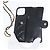 Capa para iPhone 13 Pro Max CHANEL Matelasse Chain em pele de cordeiro preta CC Auth BA8062 Preto Dourado - vista 10