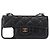Capa para iPhone 13 Pro Max CHANEL Matelasse Chain em pele de cordeiro preta CC Auth BA8062 Preto Dourado - vista 13