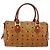 Borsa Boston MCM Logogram Vicetos in pelle PVC marrone e oro Auth gh1075 D'oro - vista 2