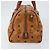 Borsa Boston MCM Logogram Vicetos in pelle PVC marrone e oro Auth gh1075 D'oro - vista 4