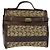 Céline Borsa da dottore Celine C Sulky in tela marrone e oro Auth 147045 D'oro