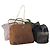 Borsa Tote PRADA in nylon scamosciato 5Set marrone khaki beige Auth bs30294 Cachi