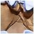 Zaino in pelle scamosciata Gucci Bamboo blu oro 003 2855 0043 0 Auth BA7788 - vista 19
