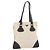 PRADA Handtasche aus Canvas Beige Silber Authentisch 147009
