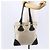 PRADA Handtasche aus Canvas Beige Silber Authentisch 147009 - Ansicht 24