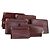 CARTIER Borsa Clutch Must Line Pelle 4Set Bordeaux Oro Auth bs30292 D'oro Bordò