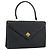 BALLY Borsa a mano in pelle nera e oro Auth bs30820 Nero D'oro
