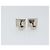 LOUIS VUITTON Gemelli Stratos Cuffs metallo Argento M68252 Auth BA7567 - vista 3