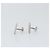 LOUIS VUITTON Gemelli Stratos Cuffs metallo Argento M68252 Auth BA7567 - vista 4
