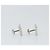 LOUIS VUITTON Gemelli Stratos Cuffs metallo Argento M68252 Auth BA7567 - vista 5