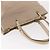 Borsa a mano Gancini in nylon beige e argento di Salvatore Ferragamo Auth ep11986 - vista 6