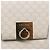 Céline Borsa Boston in tela Macadam CELINE in pelle PVC bianca e oro Auth 151042 Bianco D'oro - vista 17
