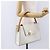 Céline Borsa Boston in tela Macadam CELINE in pelle PVC bianca e oro Auth 151042 Bianco D'oro - vista 23