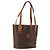 Céline Sac fourre-tout en toile Macadam CELINE en cuir PVC marron doré Auth bs30784
