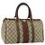 Borsa Gucci GG Supreme Web Sherry Line PVC Beige Oro 012 3842 58 Auth ep11528 D'oro
