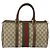 Borsa Gucci GG Supreme Web Sherry Line PVC Beige Oro 012 3842 58 Auth ep11528 D'oro - vista 2