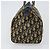 Borsa Boston in tela Trotter Christian Dior blu Auth bs30562 Blu navy - vista 3