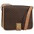 Céline Borsa a Spalla in Tela Macadam CELINE PVC Marrone Oro Auth ep11596 D'oro