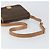 Céline Borsa a Spalla in Tela Macadam CELINE PVC Marrone Oro Auth ep11596 D'oro - vista 7