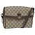 Borsa Sherry Line GG Supreme Web di GUCCI in PVC beige e oro 904 02 084 Auth 150380 D'oro
