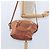 Chloé Bolsa de Mão Chloe Angie em Couro 2 em 1 Marrom Dourado Auth 150382 - vista 23