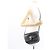 Borsa a spalla in tela a nido d'ape PVC nera e oro Christian Dior Auth ep11923 Nero D'oro - vista 22