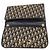 Borsa a Spalla in Tela Trotter Christian Dior Blu Navy Oro Auth ep11984 D'oro - vista 9