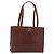 Salvatore Ferragamo Tote Bag Leather Embossed Brown Gold Auth 152061