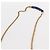 Borsa piccola Y Line Chain in pelle blu e oro Auth BA8058 di SAINT LAURENT D'oro - vista 8