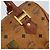 Borsa MCM Logogram Vicetos in pelle PVC marrone e oro Auth BA7689 D'oro - vista 14