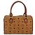 Borsa MCM Logogram Vicetos in pelle PVC marrone e oro Auth BA7689 D'oro - vista 3