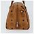Borsa MCM Logogram Vicetos in pelle PVC marrone e oro Auth BA7689 D'oro - vista 4
