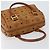Borsa MCM Logogram Vicetos in pelle PVC marrone e oro Auth BA7689 D'oro - vista 6