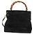 Borsa a mano in suede GUCCI Bamboo 2way Nera 002 2058 0508 0 Auth ep11483 Nero - vista 2