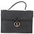 Bolso de mano de lona de panal PVC 2 en 1 Christian Dior negro y dorado Auth 149368 - vista 13