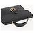 Bolso de mano de lona de panal PVC 2 en 1 Christian Dior negro y dorado Auth 149368 - vista 6