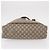 GUCCI GUCCI Plus Borsa Tote Sherry Line in PVC Beige Oro Auth 151618 D'oro - vista 6