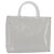 PRADA Hand Bag Enamel Gray Auth 148279 Brown
