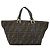 Borsa a mano in tela Zucca FENDI marrone nero oro Auth 146809 D'oro - vista 2